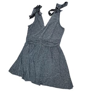 NWT - Sam Edelman Women's Black & Silver Sleeveless Dress - Size XL